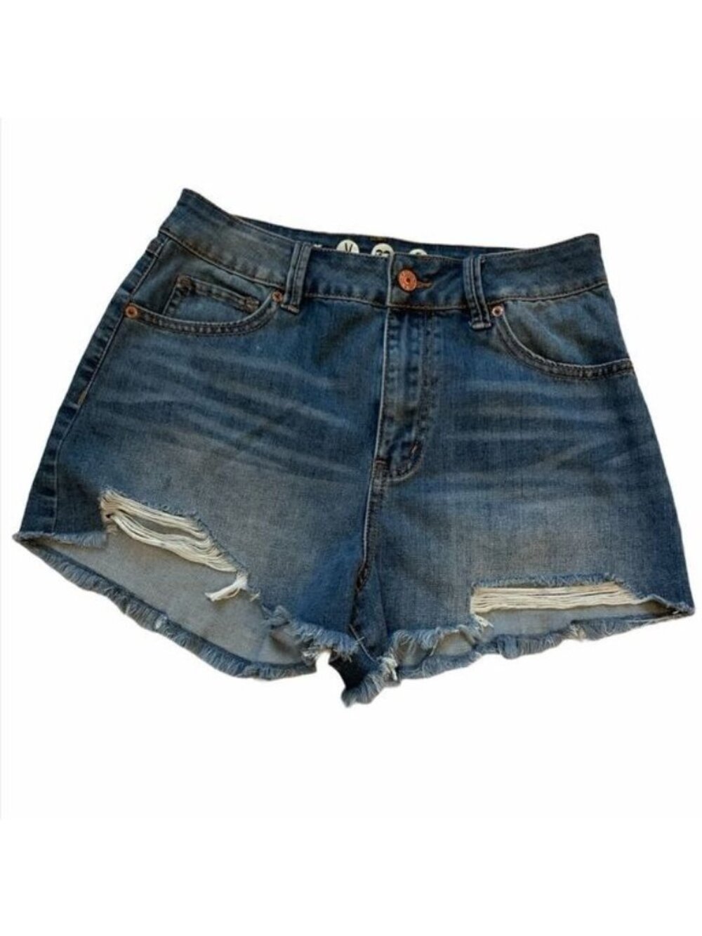 Rewash Vintage Reunion Super High Rise Cutoff Hem Denim Shorts Junior Size 7